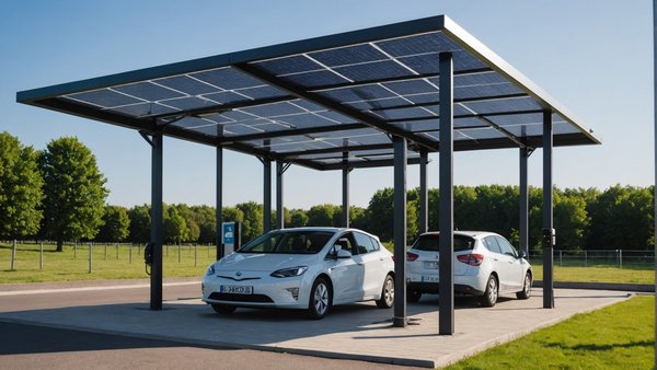 Ombrière photovoltaique et bornes de recharge – arkolia : énergie propre et pratique